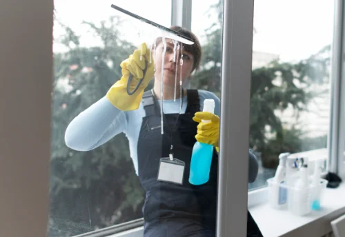 Nettoyage de vitres intérieures et extérieures à Gétigné